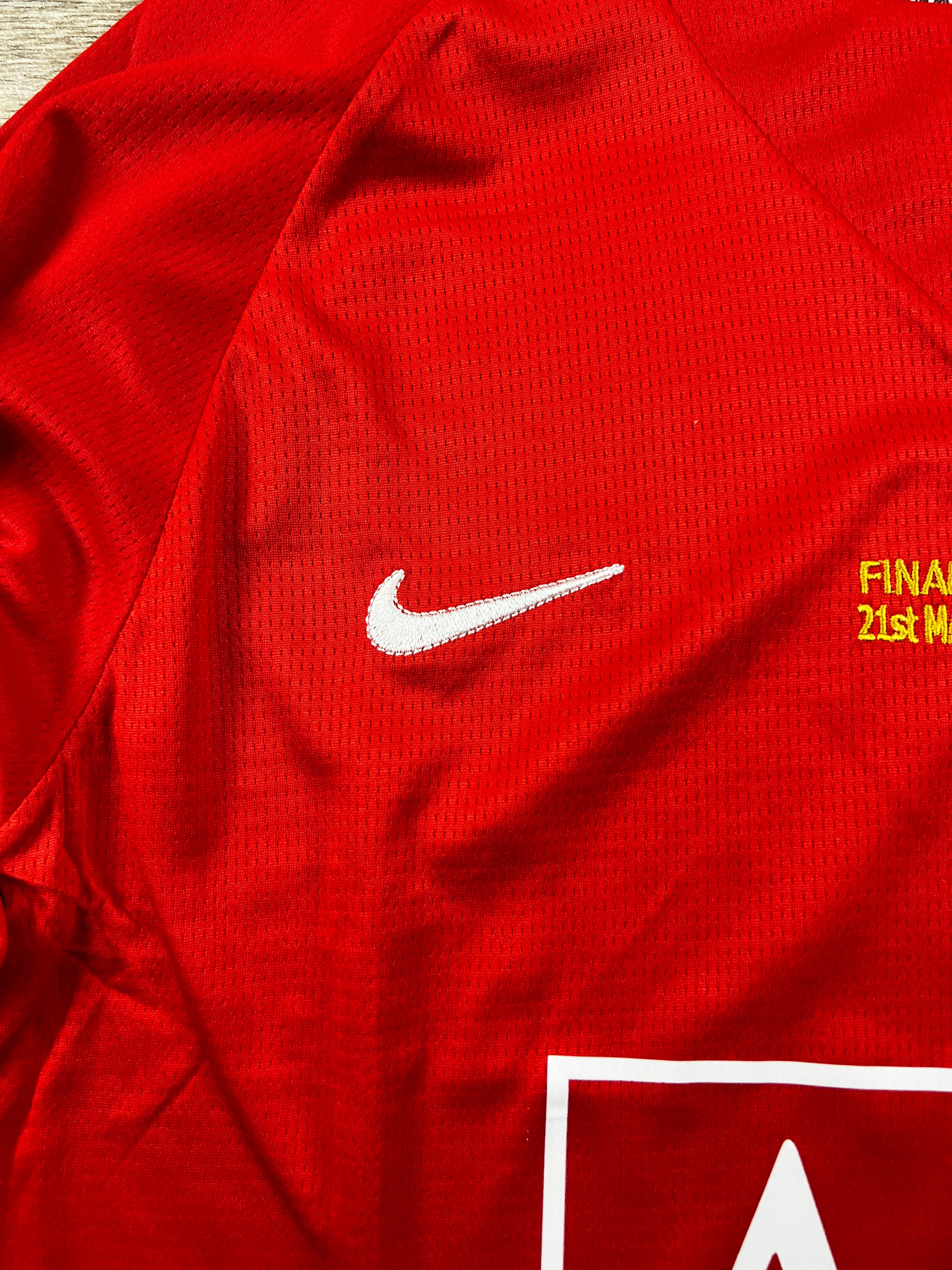 Ronaldo United 2008 home kit manche