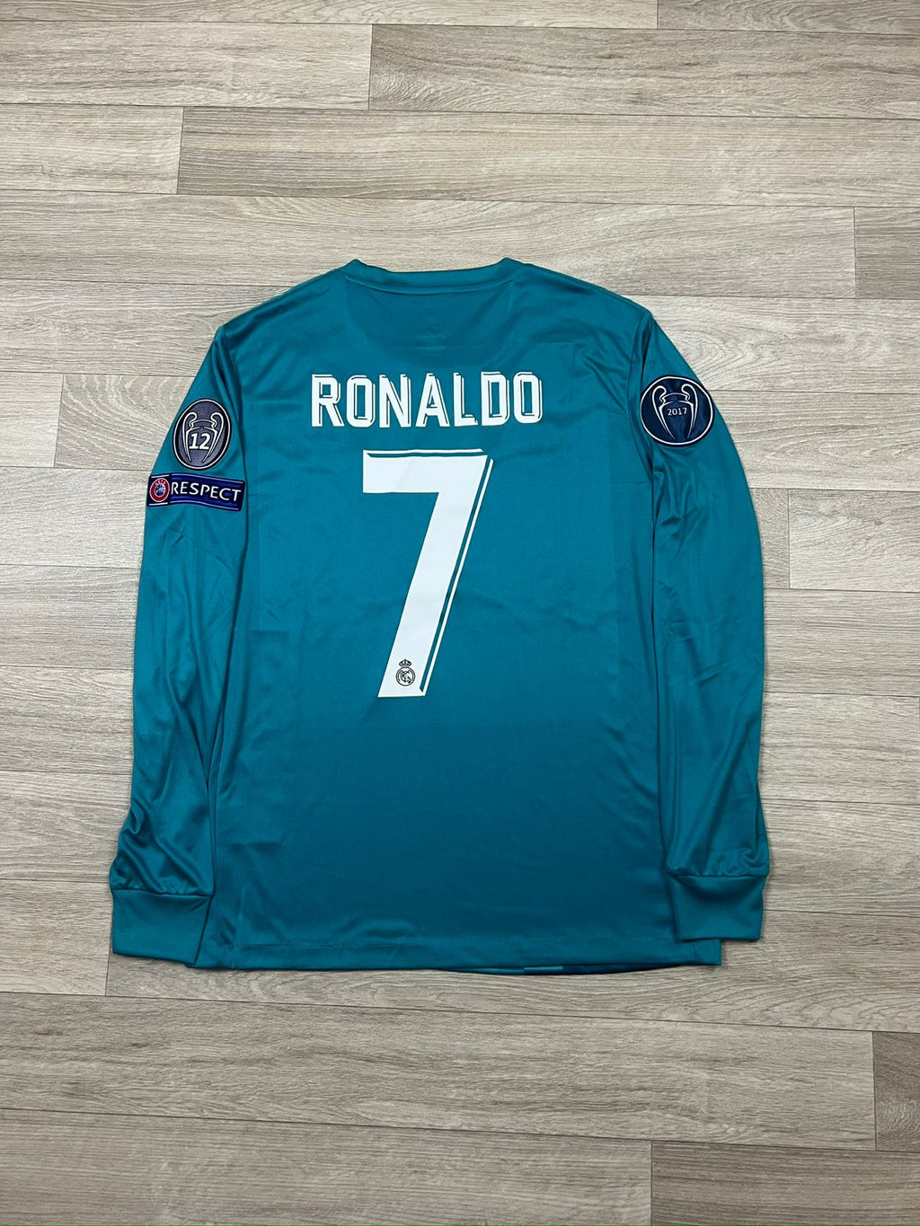 REAL MADRID AWAY KIT RONALDO 2018 LONG SLEEVE
