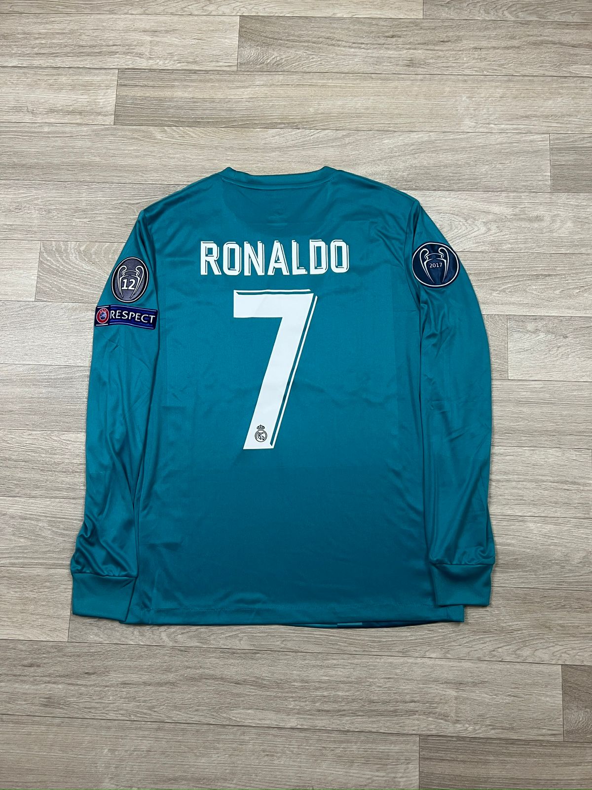 REAL MADRID AWAY KIT RONALDO 2018 LONG SLEEVE