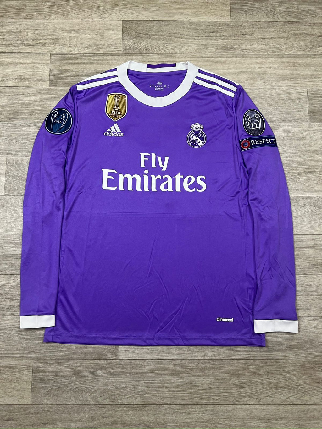 REAL MADRID AWAY KIT RONALDO 2017 LONG SLEEVE