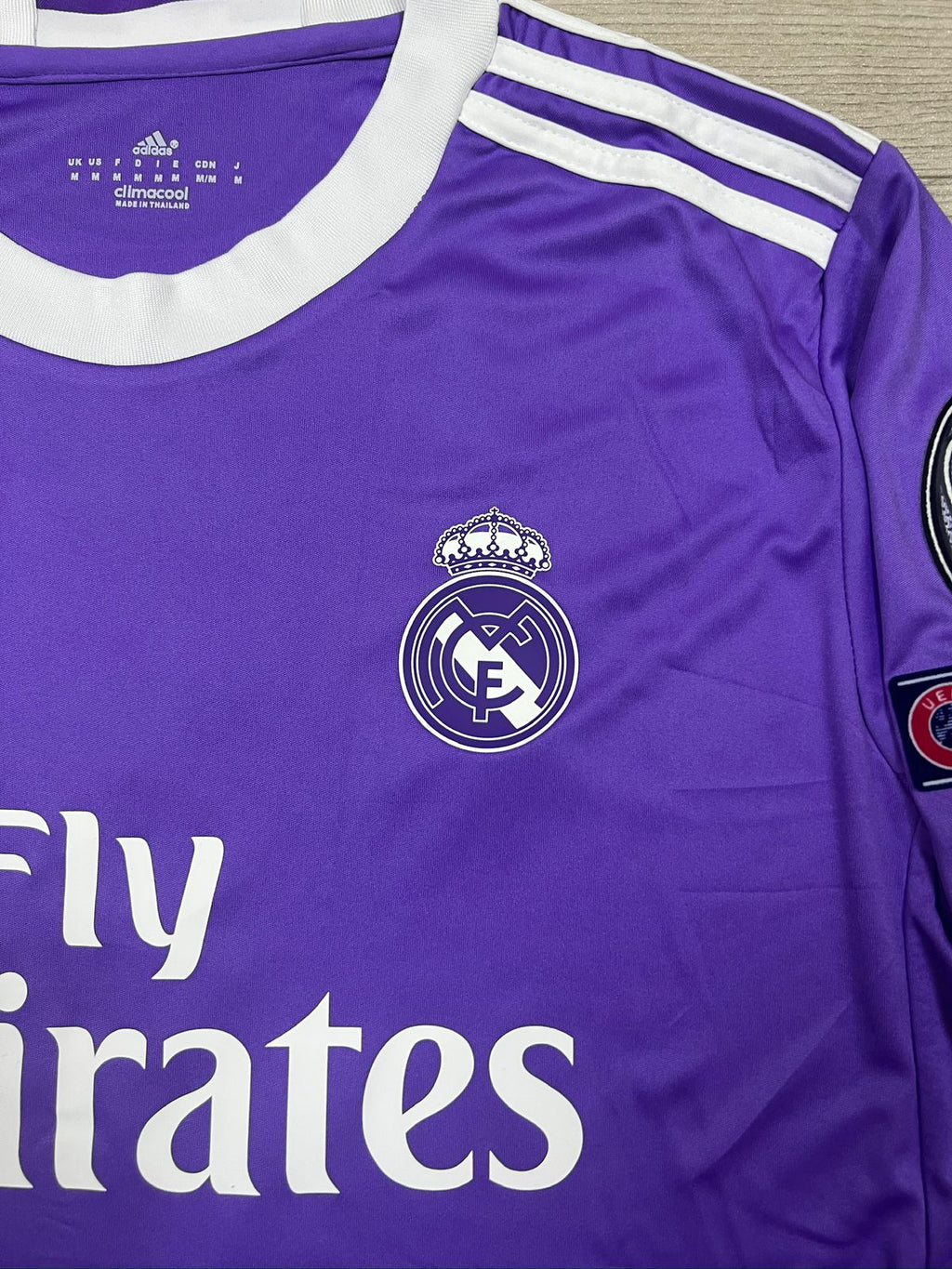 REAL MADRID AWAY KIT RONALDO 2017 LONG SLEEVE