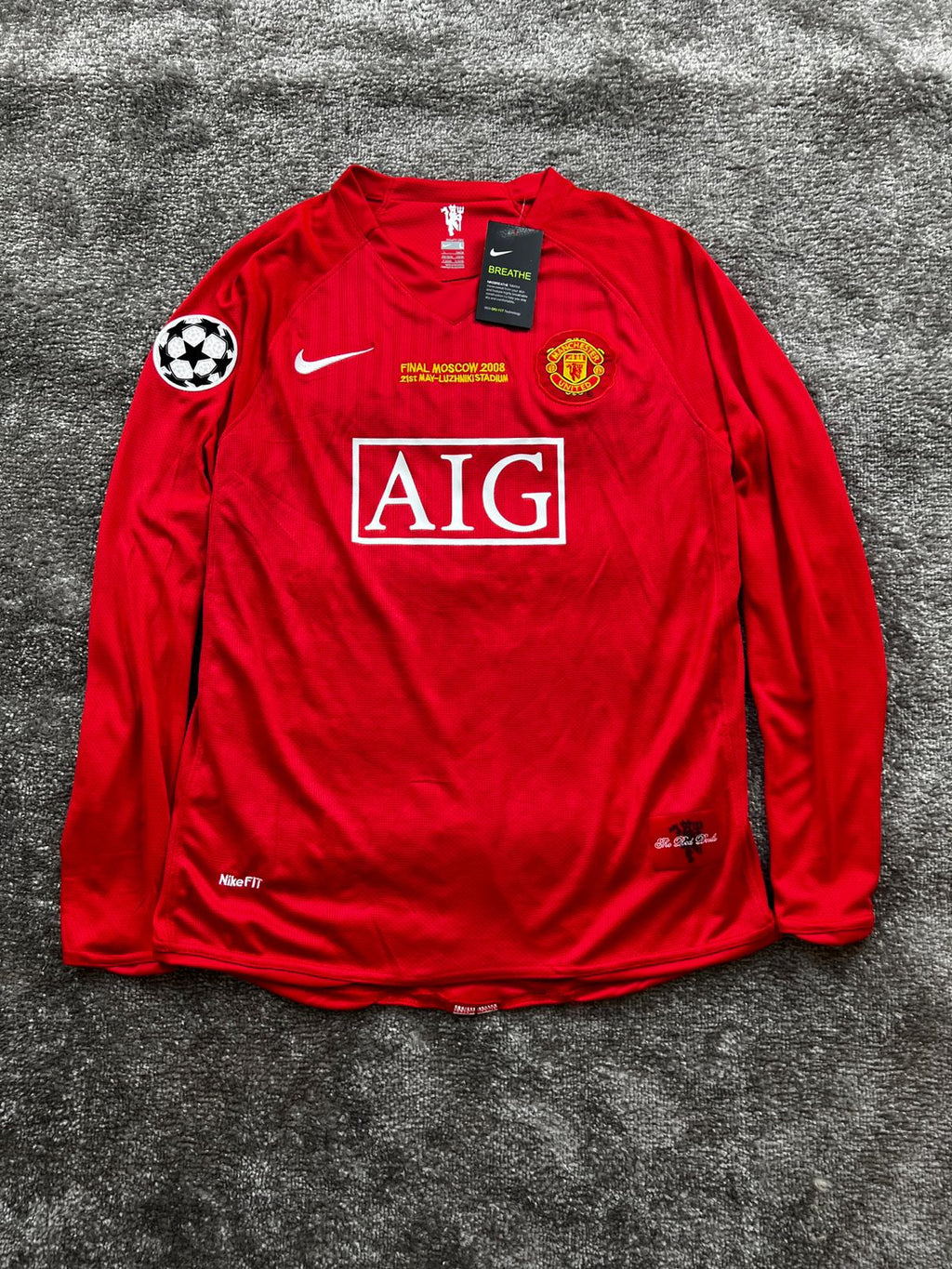 RONALDO 2007-2008 HOME KIT MANCHE