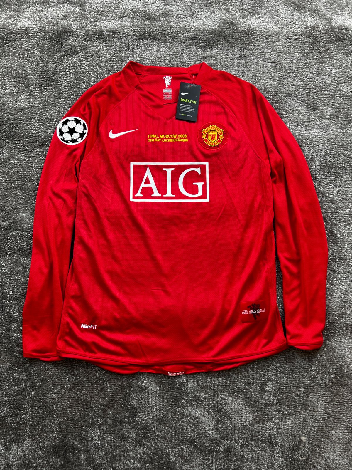 RONALDO 2007-2008 HOME KIT MANCHE