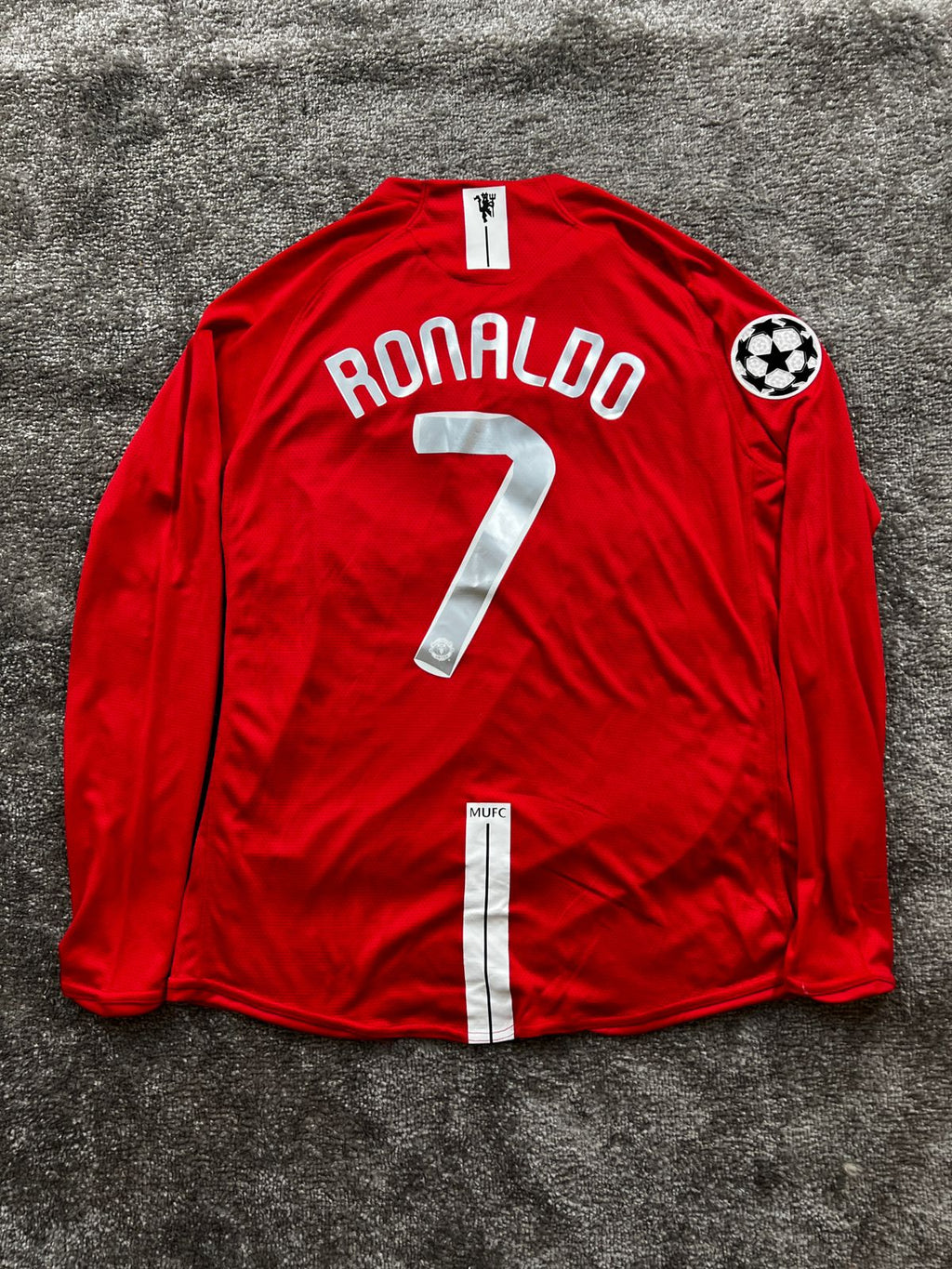 RONALDO 2007-2008 HOME KIT MANCHE