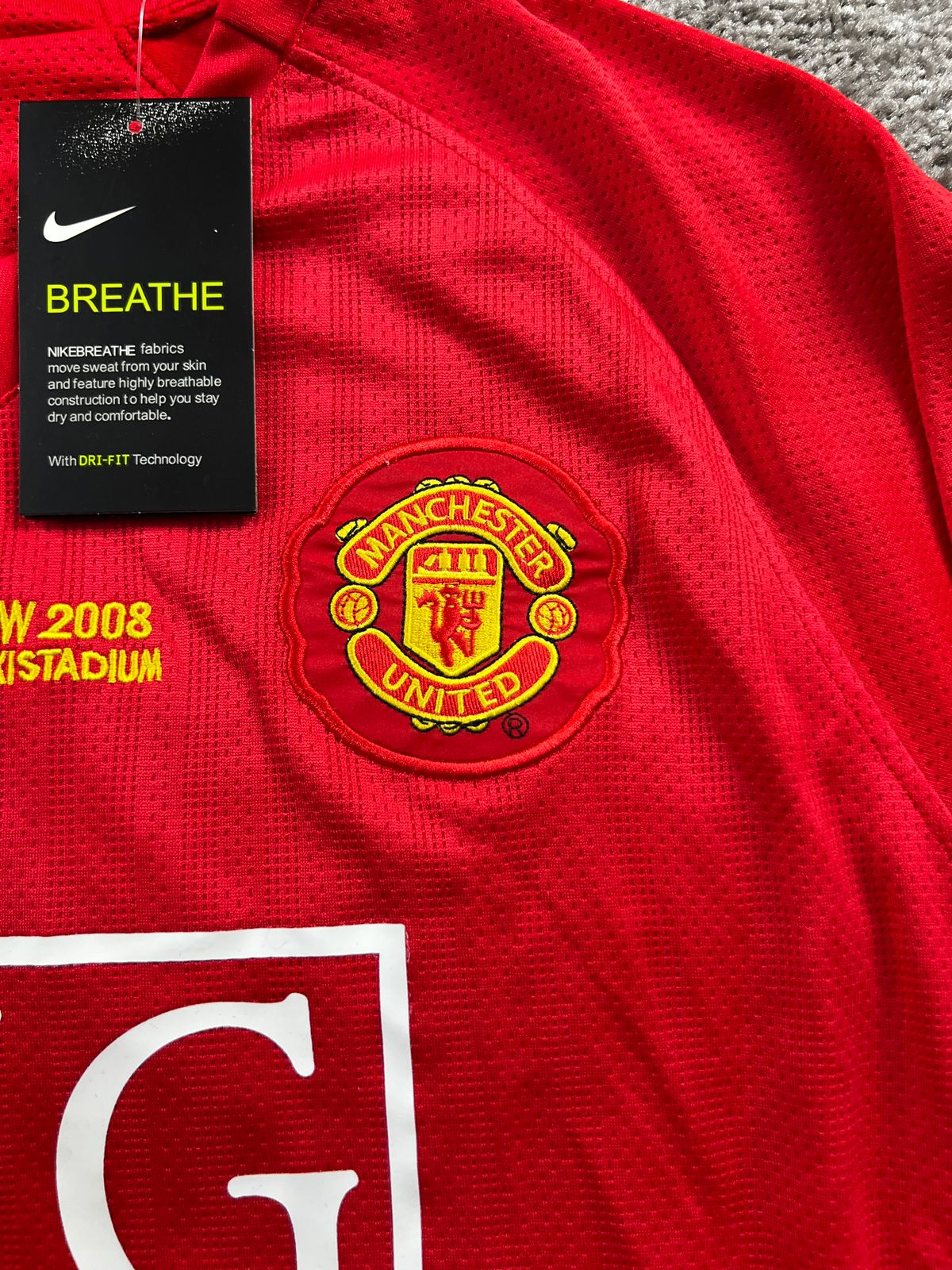 RONALDO 2007-2008 HOME KIT MANCHE