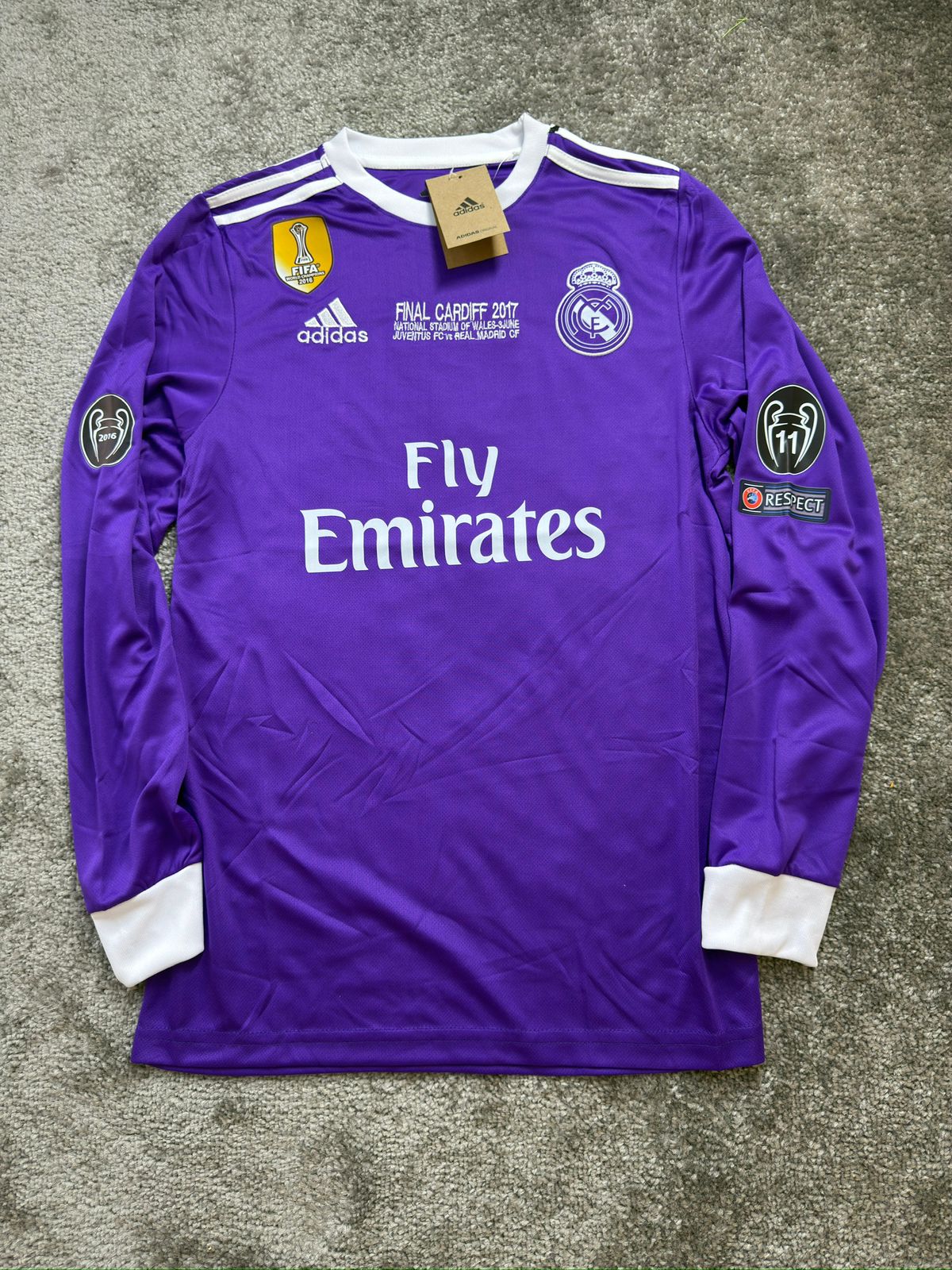 RONALDO Real Madrid 2016-2017 AWAY LONG SLEEVES