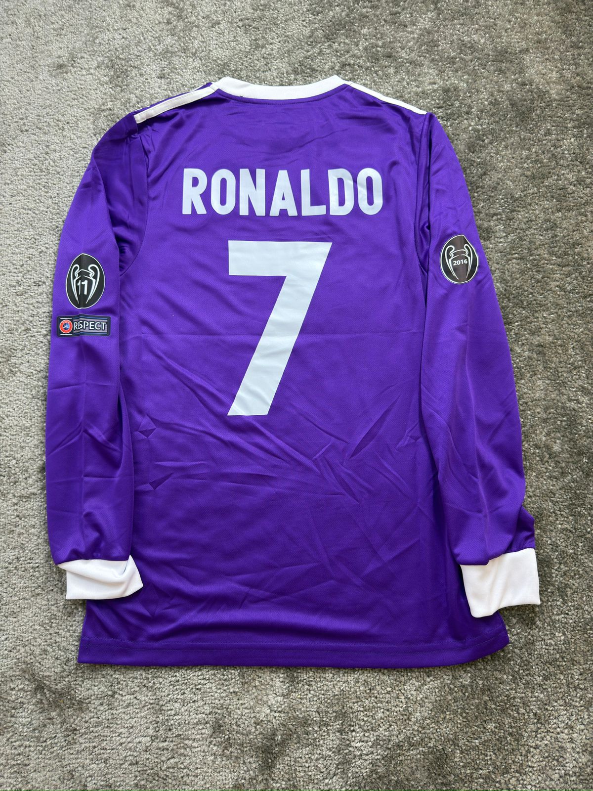 RONALDO Real Madrid 2016-2017 AWAY LONG SLEEVES
