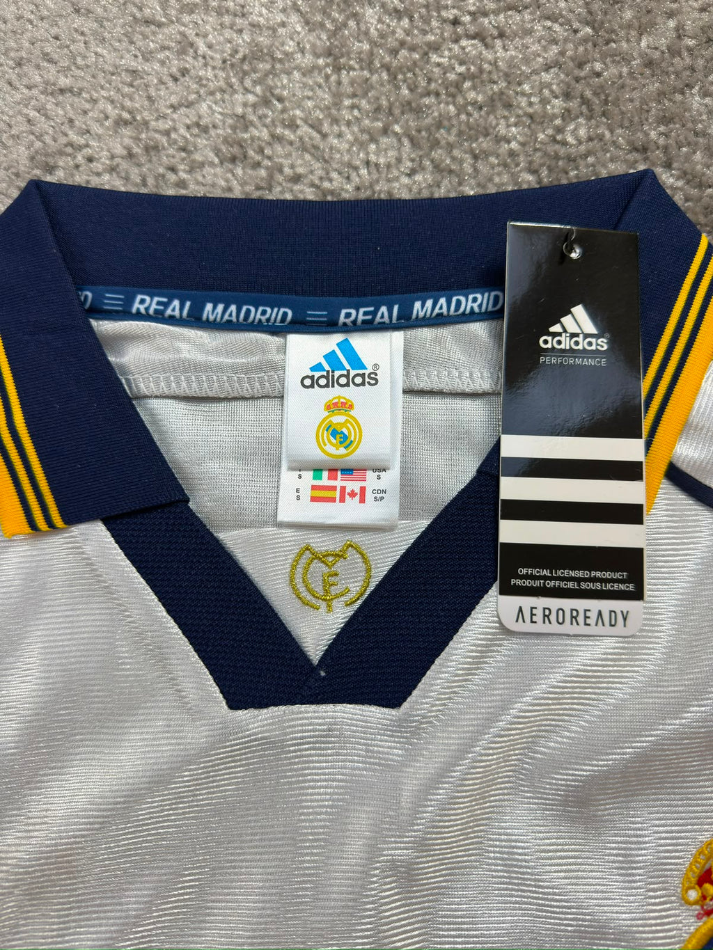 REAL MADRID HOME KIT 1999