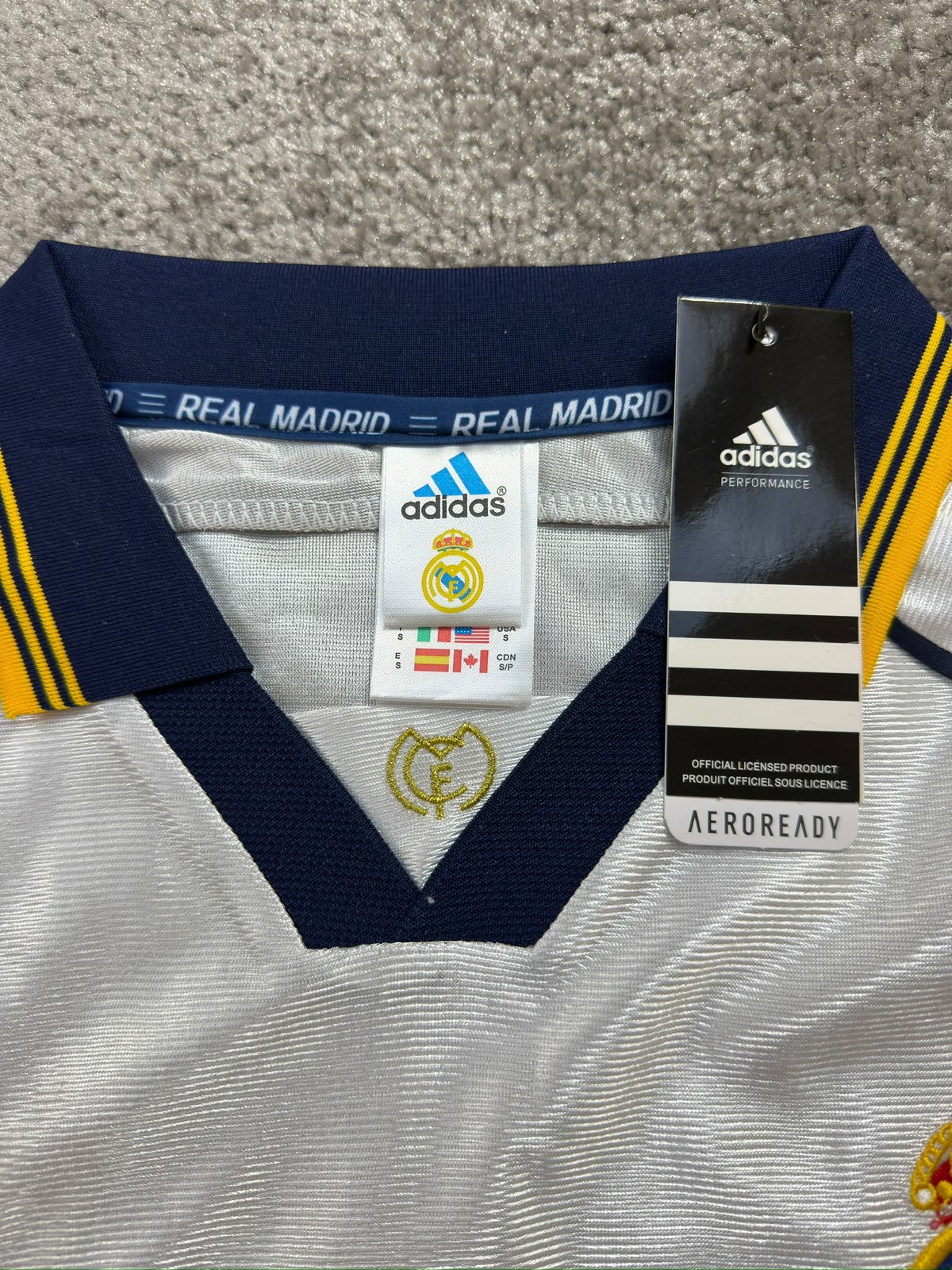 REAL MADRID HOME KIT 1999