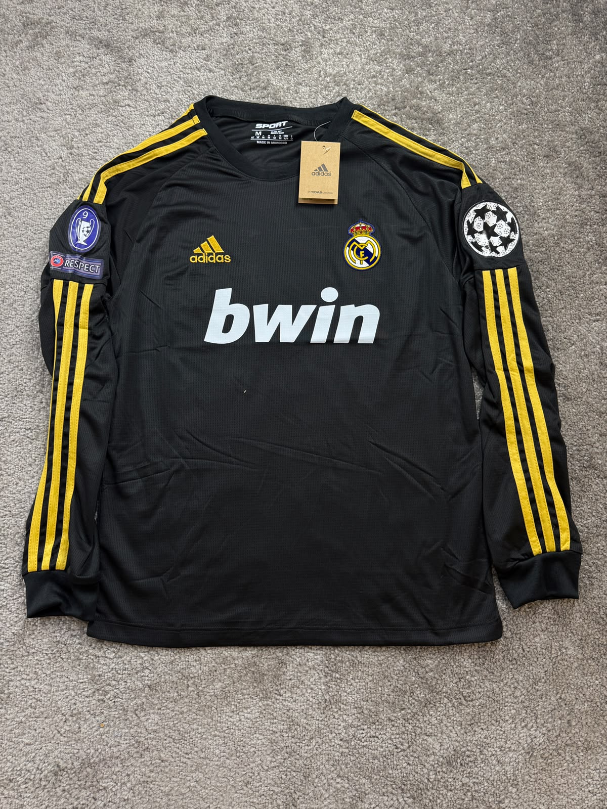 RONALDO Real Madrid 2011-2012 AWAY LONG SLEEVES