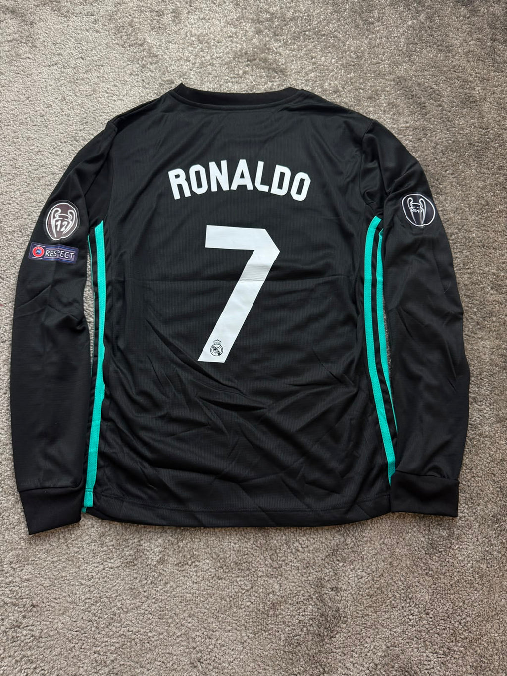RONALDO Real Madrid 2017-2018 AWAY LONG SLEEVES