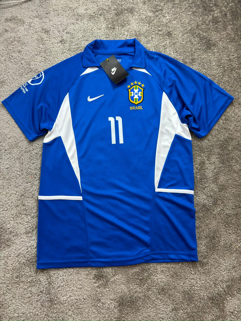 RONALDINHO BRAZIL AWAY KIT 2002