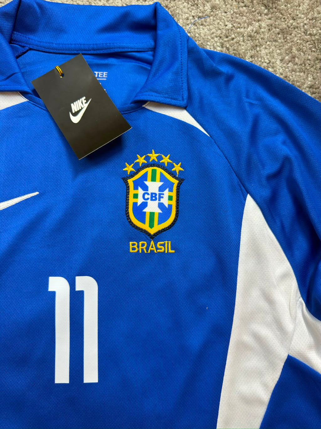 RONALDINHO BRAZIL AWAY KIT 2002