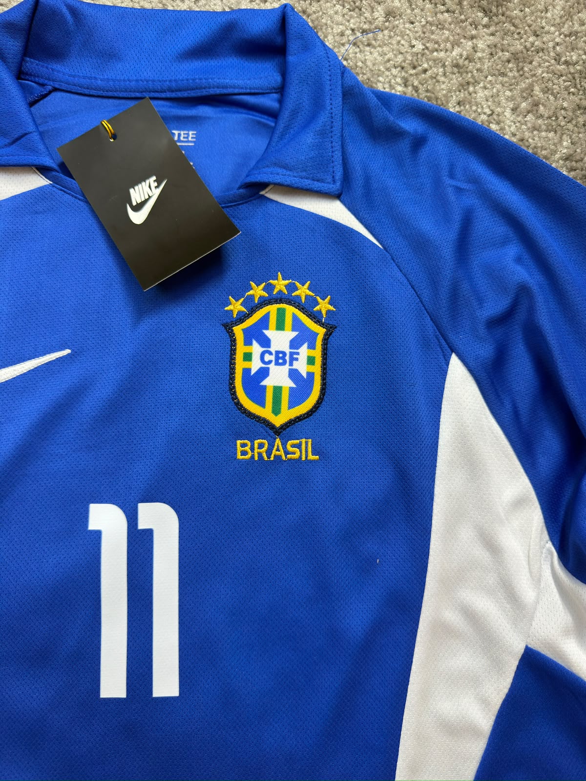 RONALDINHO BRAZIL AWAY KIT 2002