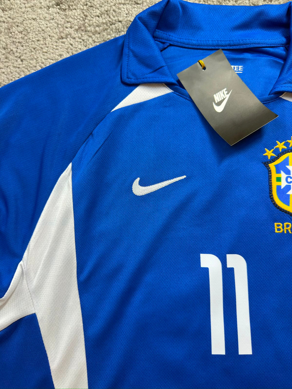 RONALDINHO BRAZIL AWAY KIT 2002
