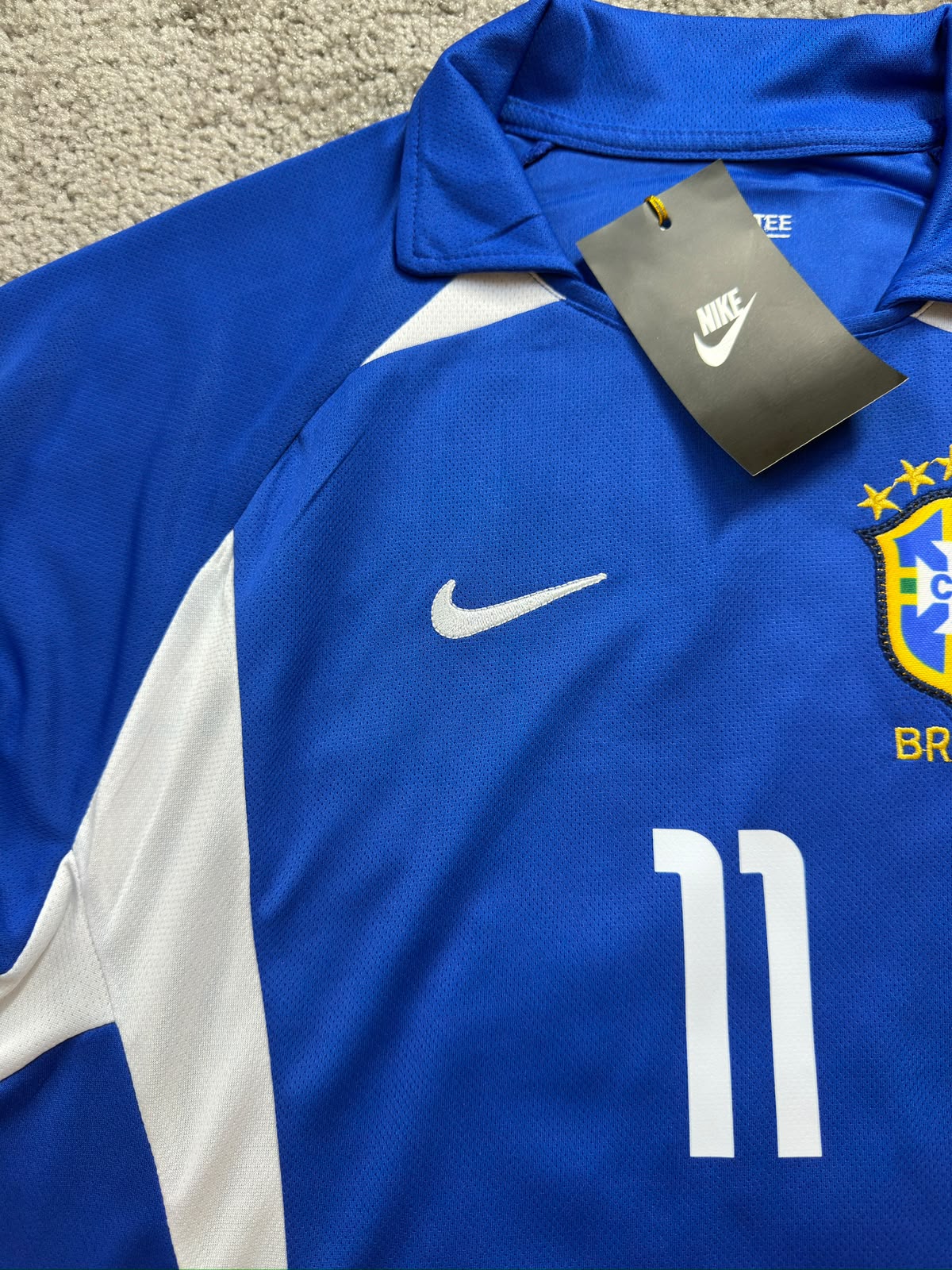RONALDINHO BRAZIL AWAY KIT 2002